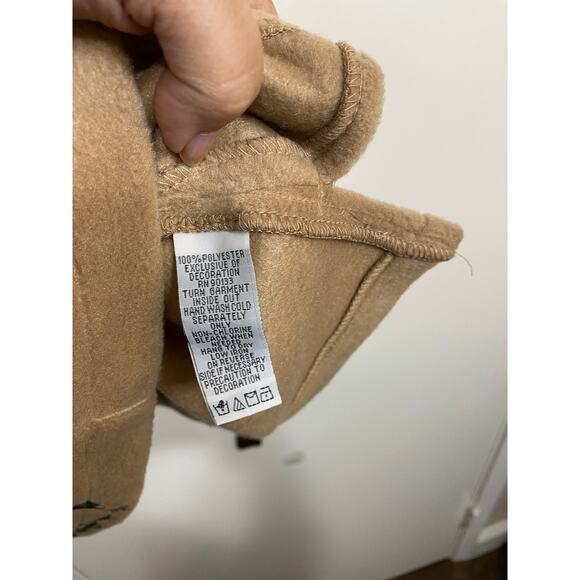 Bob Mackie Wearable Art Black Sequin & Embroidered Fleece Vest Tan 3X - Picture 5 of 9